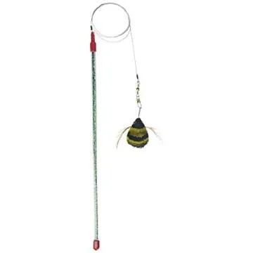 GoCat Cat Catcher Da Bee Cat Toy, Handmade in The USA (1 Bee)