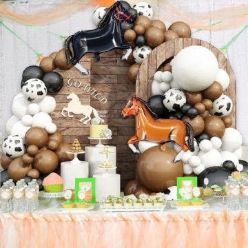 Western Cowboy Balloon Arch for Parties and Decorations