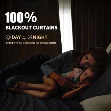 INOVADAY 100% Blackout Curtains - Luxurious and Efficient