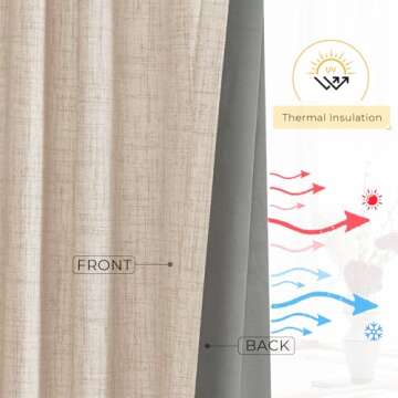INOVADAY 100% Blackout Curtains - Luxurious and Efficient