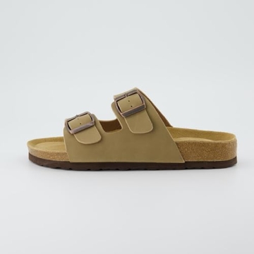 CUSHIONAIRE Women's Lane Cork Footbed Sandal with Comfort
