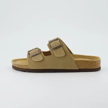 CUSHIONAIRE Women's Lane Cork Footbed Sandal with Comfort