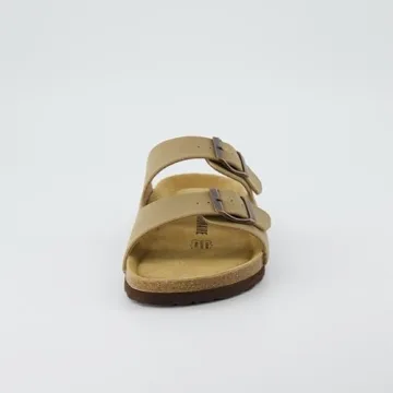 CUSHIONAIRE Women's Lane Cork Footbed Sandal with Comfort