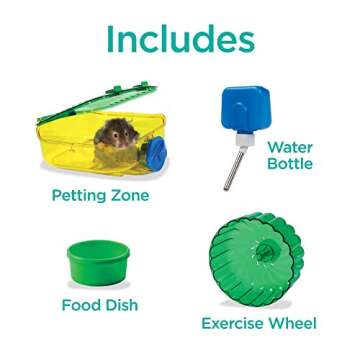 Kaytee CritterTrail Two Level Habitat for Pet Dwarf Hamsters, Gerbils or Mice, Blue