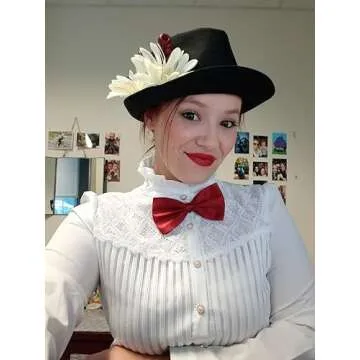 Elegant Womens Vintage Victorian Pleated Blouse