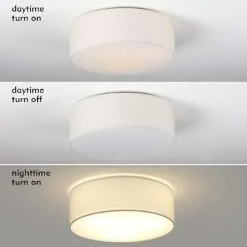 Modern Farmhouse 18'' Flush Mount Ceiling Light Fixture