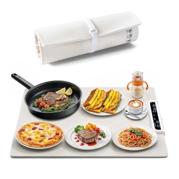 Premium Electric Food Warming Mat by Nobula – 3 Temperatures & Timer for Effortless Entertaining