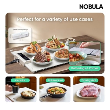 Electric Food Warming Mat by Nobula - Stylish & Functional Warming Tray