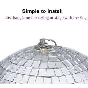 8" Mirror Disco Ball Great for a Party or Dj Light Effect Christmas