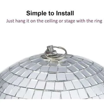 8" Mirror Disco Ball Great for a Party or Dj Light Effect Christmas