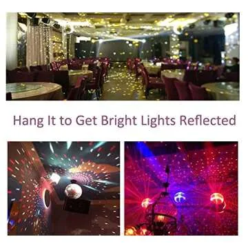 8" Mirror Disco Ball Great for a Party or Dj Light Effect Christmas
