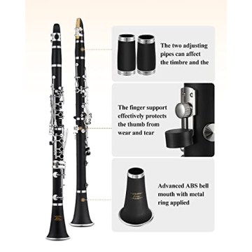 Eastar B Flat Clarinet for Beginner, ECL-300 with Accessories