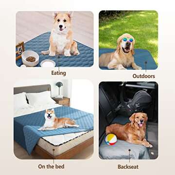 gogobunny 100% Double-Sided Waterproof Dog Bed Cover Pet Blanket Sofa Couch Furniture Protector for ...