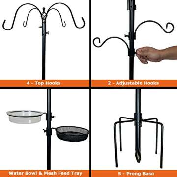 Ashman Deluxe Bird Feeding Station – 91" Tall and Stable