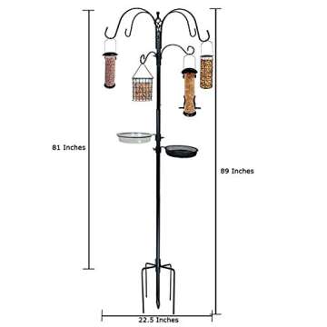Ashman Deluxe Bird Feeding Station – 91" Tall and Stable