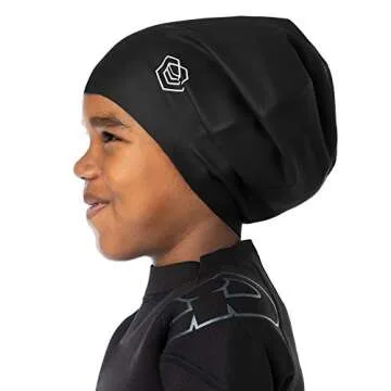 SOUL CAP JR - Large Swimming Cap for Children - Designed for Long Hair, Dreadlocks, Weaves, Hair Ext...