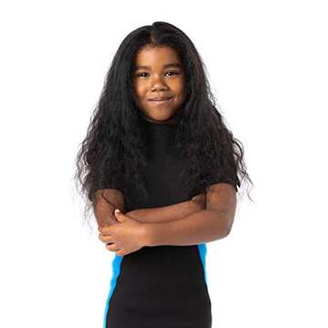 SOUL CAP JR - Large Kid's Silicone Swimming Cap for Long Hair