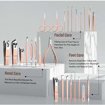 Stainless Steel Manicure & Pedicure Clipper Set