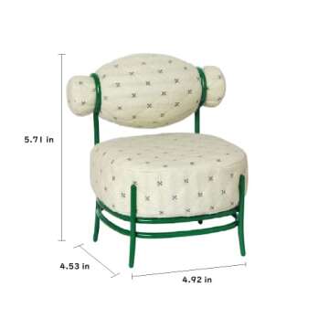 Aizulhomey Metal Miniature Dollhouse Furniture Candy Sofa Size Suitable for 12 in Dolls 1:6 Scale Do...