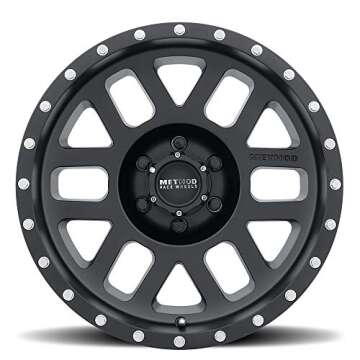 Method Race Wheels 306 Mesh Matte Black 17x8.5" 6x135", 0mm offset 4.75" Backspace, MR30678516500
