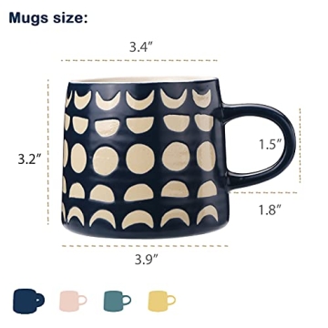 YouPeng Large Coffee Mug - Stylish Ceramic Design