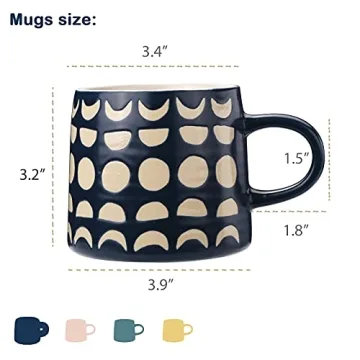 YouPeng Large Coffee Mug - Stylish Ceramic Design