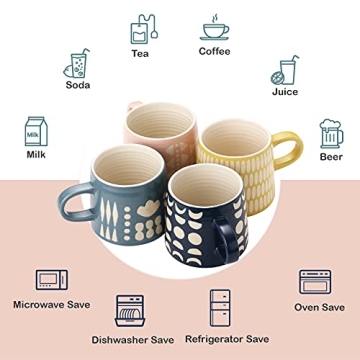 YouPeng Large Coffee Mug - Stylish Ceramic Design