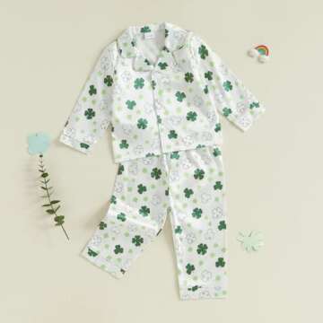 Nokpsedcb St Patricks Day Pajamas for Toddlers