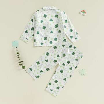 Nokpsedcb St Patricks Day Pajamas for Toddlers
