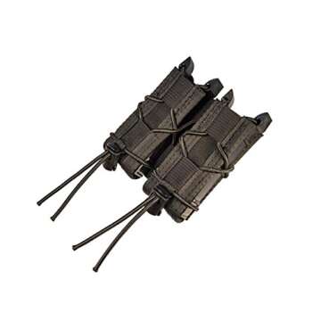 High Speed Gear |Double Pistol Taco with One Wrap | Universal Mag Pouch for Multiple Magazines | Bla...