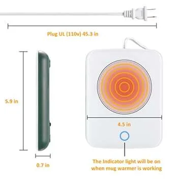 Misby Coffee Warmer with Auto Shut Off Perfect for Gifts