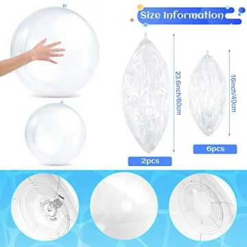 Inflatable Clear Beach Balls - Perfect for Summer Fun!