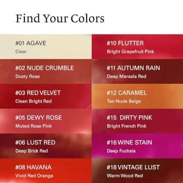 Melixir Vegan Lip Butter #06 Lust Red(Tinted) (+11 more colors) 0.13oz, Bee Free, Petrolatum Free, Deep Nourishing Plant-Based Vegan Chapstick, Vegan Lip Balm for Dry, Cracked and Chapped Lips