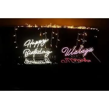LED Neon Sign Night Light for Birthday & Holiday Decor