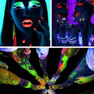 2-Pack Black Light LED Black Light Bars, IP65 Waterproof Black Lights, Glow-in-The-Dark Party Lights for Blacklight Parties, bedrooms, Body Paint, Stage Lighting, and Fluorescent Poster