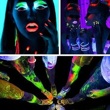 2-Pack Black Light LED Black Light Bars, IP65 Waterproof Black Lights, Glow-in-The-Dark Party Lights for Blacklight Parties, bedrooms, Body Paint, Stage Lighting, and Fluorescent Poster