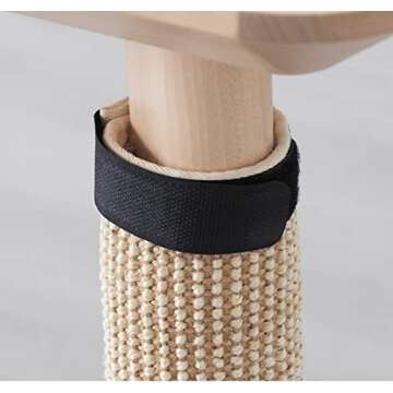 IKEA 303.777.94 LURVIG Cat Scratching Mat, Natural, Quickly Transforms a Common Table Leg Into a Scratch Mat Where Your Cat Can Stretch and Sharpen Their Claws, Dimensions 24 3/4"L x 9 7/8"W