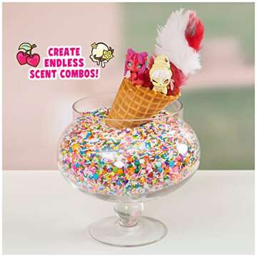Whiffies, Ice Cream Shop 2-Pack, Surprise Collectible Animals with Scented Plush Tails (Styles May Vary), Kids Toys for Girls Ages 5 and up