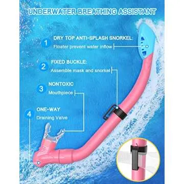 Gintenco Kids Snorkel Set for Safe Underwater Fun
