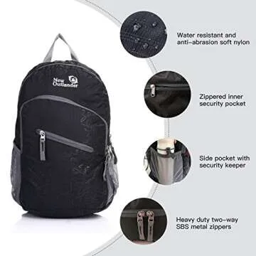 Ultra-Lightweight Outlander Packable Backpack - 20L