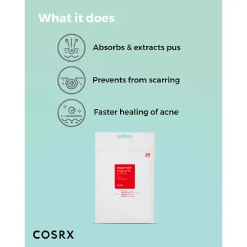 COSRX Acne Pimple Patch (96) Absorbing Hydrocolloid Original 3 Size Patches for Blemishes and Zits Cover, Spot Stickers for Face and Body, Not Tested on Animals