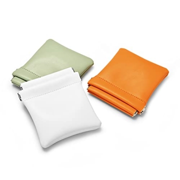 Green PU Leather Jewelry Pouch - Wedding Party Favor Gift Bag