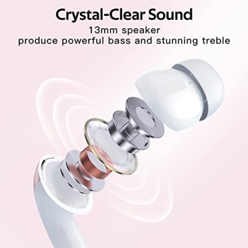 TAGRY True Wireless Earbuds with 60H Playback