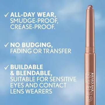 Covergirl Clean Eye Color Eyeshadow Stick - Ultra Creamy Formula