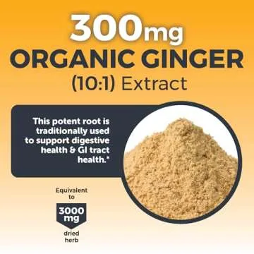 Organic Turmeric Ginger Supplements for Joint Support and Heart Health -1450 mg per Serving Tumeric and Ginger Pills with 150 of Turmeric Standardized to 95% Curcuminoids, 15mg Black Pepper Extract