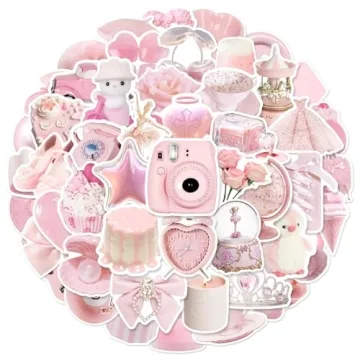 Aesthetic Waterproof Vinyl Stickers for Personalization