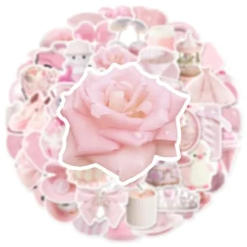 Aesthetic Waterproof Vinyl Stickers for Personalization