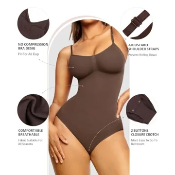 FeelinGirl Body Shaper Bodysuit Tummy Control & Seamless