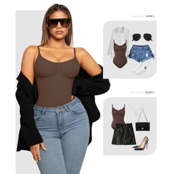 FeelinGirl Body Shaper Bodysuit Tummy Control & Seamless