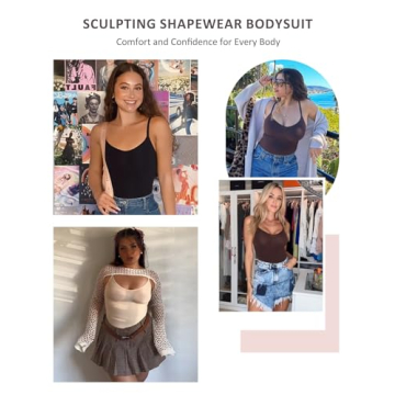 FeelinGirl Body Shaper Bodysuit Tummy Control & Seamless